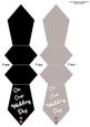 Tie Shaped Card/bookmark Wedding Day Red Diamante