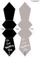 Tie Shaped Card/bookmark Wedding Day Royal Diamante