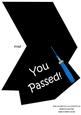 Mortar Board Shaped Card Blue Tassel