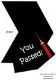 Mortar Board Shaped Card Red Tassel