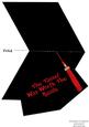 Mortar Board Card Hassel Red Tassel