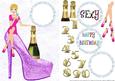 Birthday Girl Purple Shoe
