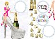 Birthday Girl Silver Shoe