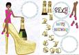 Birthday Girl Gold Shoe 4