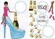 Birthday Girl Light Blue Shoe 4