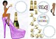 Birthday Girl Purple Shoe 5