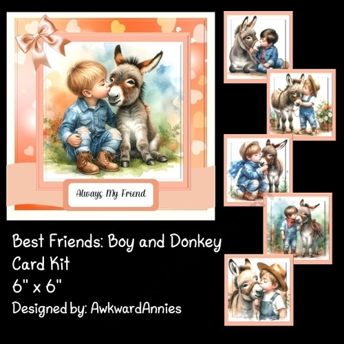 Best Friends - Boy and Donkey