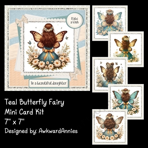 Teal Butterfly Fairy