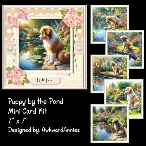 Puppy by the Pond