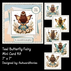 Teal Butterfly Fairy