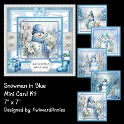 Snowman in Blue