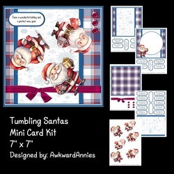 Tumbling Santas