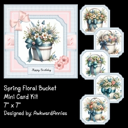 Spring Floral Bucket