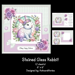 Stained Glass Rabbit