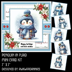 Penguin in Plaid