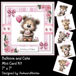 Balloons and Cake
