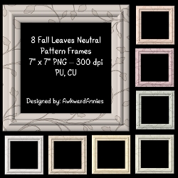 Fall Leaves Neutral Frames