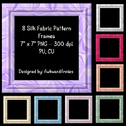 Silk Fabric Pattern Frames