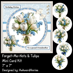 Forget Me Nots and Tulips