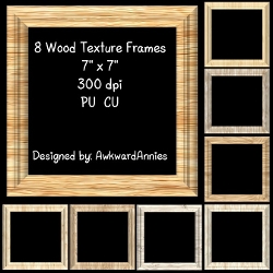 Wood Texture Frames