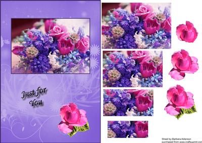Pink and Purple Arrangement