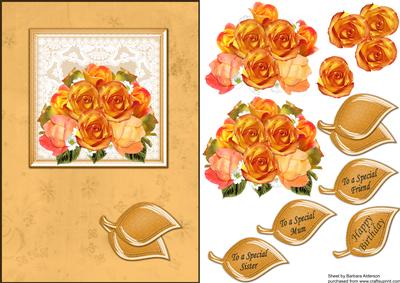 Golden Rose Arrangement