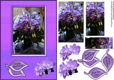 Floral Arrangement in Blues