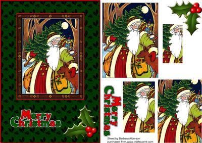 Saint Nicholas Bringing the Tree and Gifts