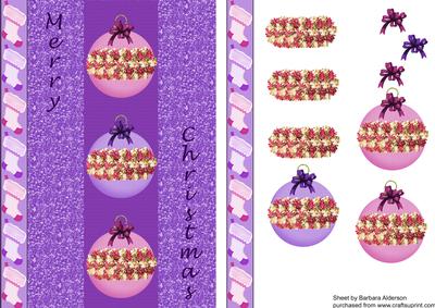 Lilac and Pink Baubles