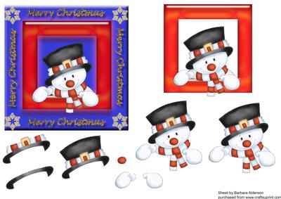 Neon Glow Snowman