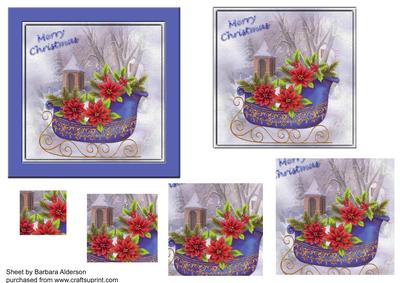 Poinsettia Sleigh