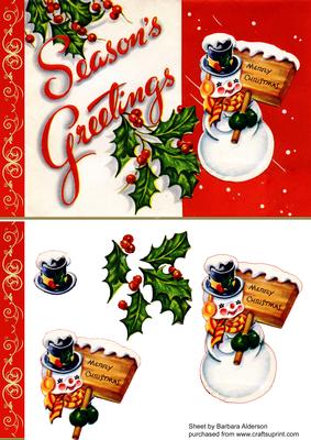 Vintage Snowman