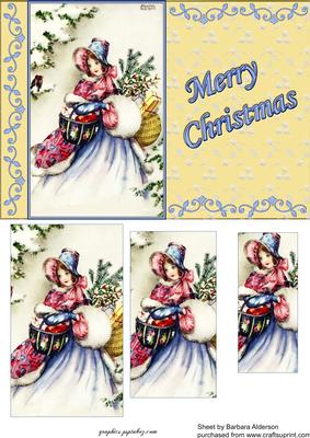 Vintage Christmas Lady