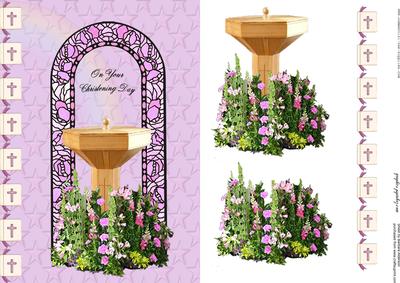 The Christening Font on Pink
