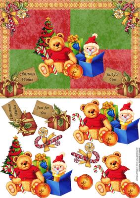 Teddy and Gifts for Christmas