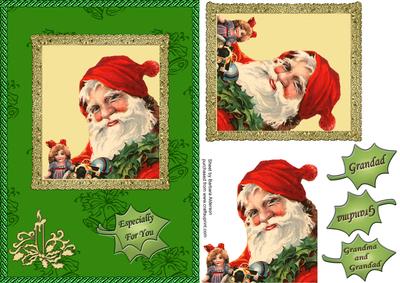 Vintage Santa for the Grandparents