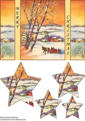 Vintage Snow Scene