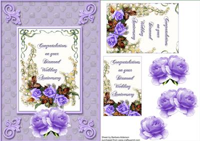 Lilac Roses for a Diamond Wedding