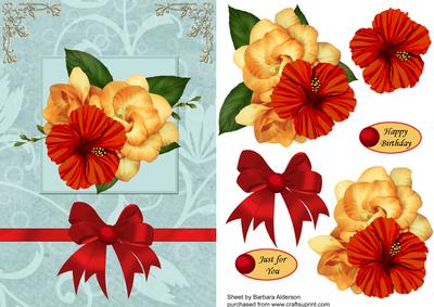 Red and Gold Floral Arrangments