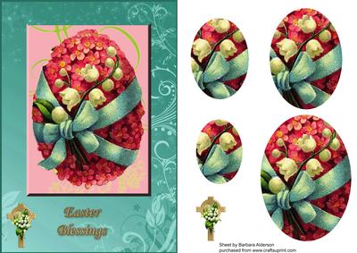 Floral Egg with Lily of the Valley