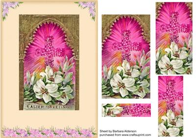 Floral Cross with Lilies