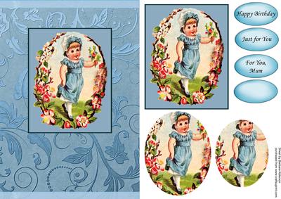 Vintage Girl for Mum