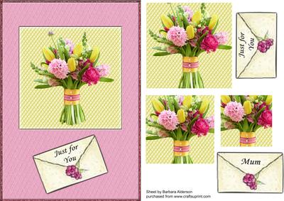 Tied Spring Bouquet