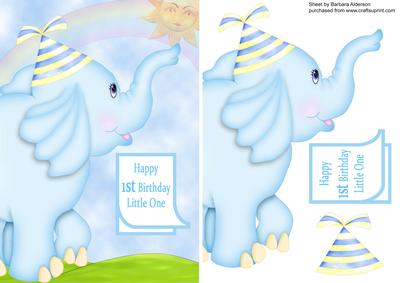 1st Birthday with the Blue Elephant
