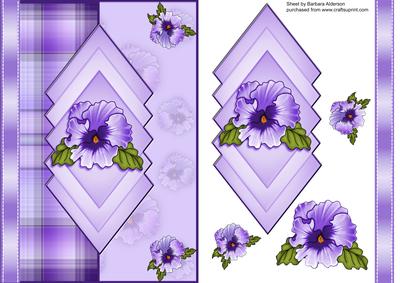 Pansies in the Diamond