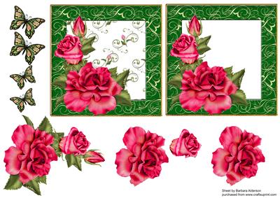 Red Roses and Butterflies