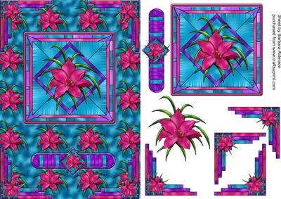 Stained Glass Lily