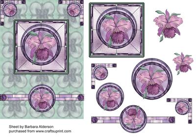 Stained Glass Orchid