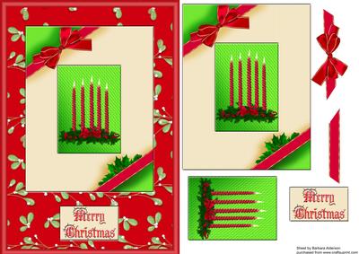 Merry Christmas Candles
