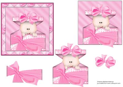Peek a Boo Baby Girl in Pink